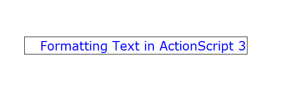 setTextFormat In ActionScript 3