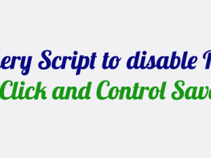 jQuery script to disable right click and control save on your site
