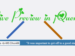 jQuery Live Preview