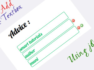 Dynamically Add and Remove Textboxes using jQuery