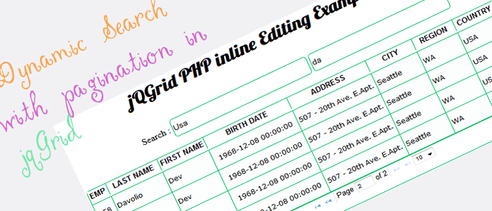 Instant Search With Pagination in PHP, MySQL, jQuery and Ajax
