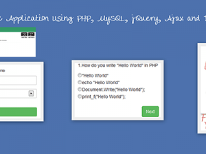 Responsive Quiz Application Using PHP, MySQL, jQuery, Ajax and Twitter Bootstrap