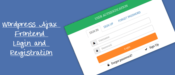 Wordpress Frontend Ajax Login and Registration