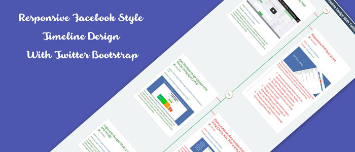 Responsive Facebook Style Timeline Design Demo