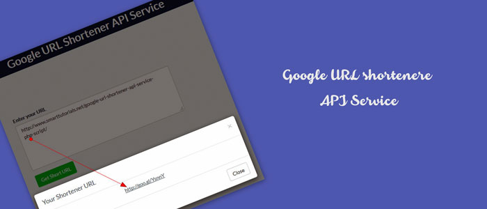PHP Google URL Shortener API Service