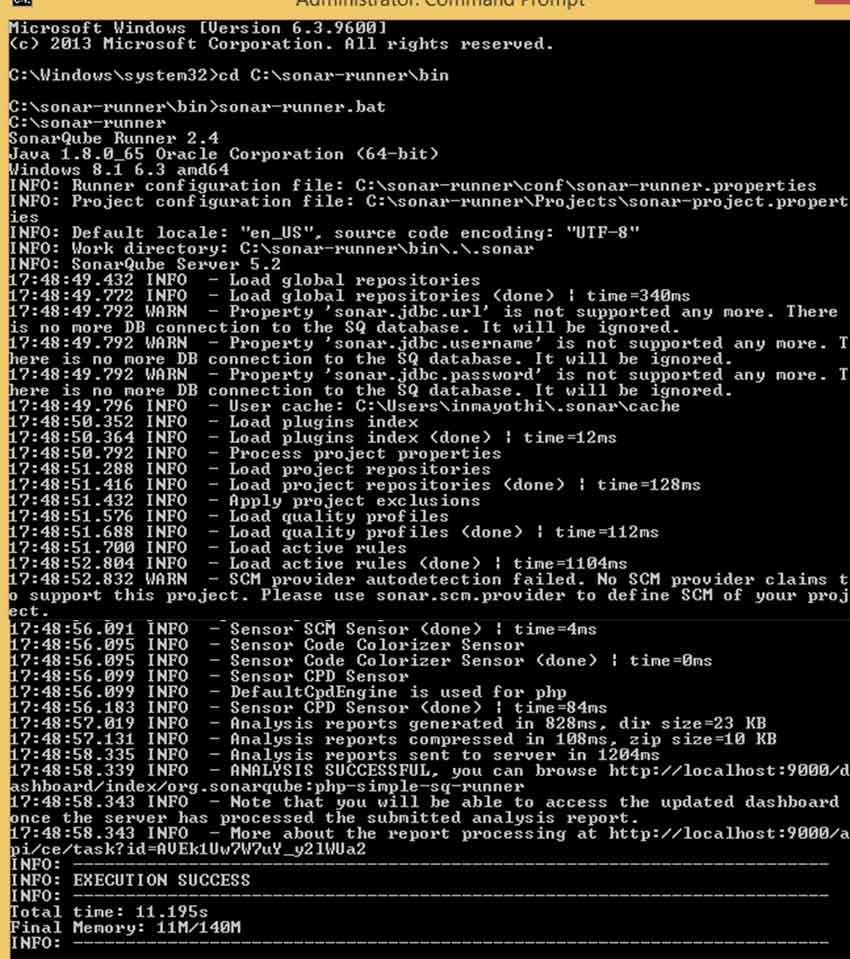 Analyse PHP Script With SonarQube & SonarQube Runner