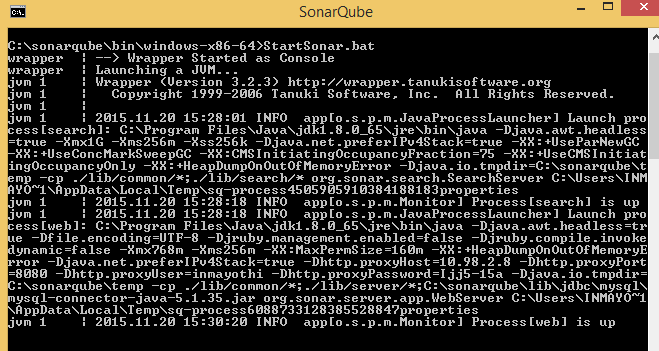 Start SonarQube Server