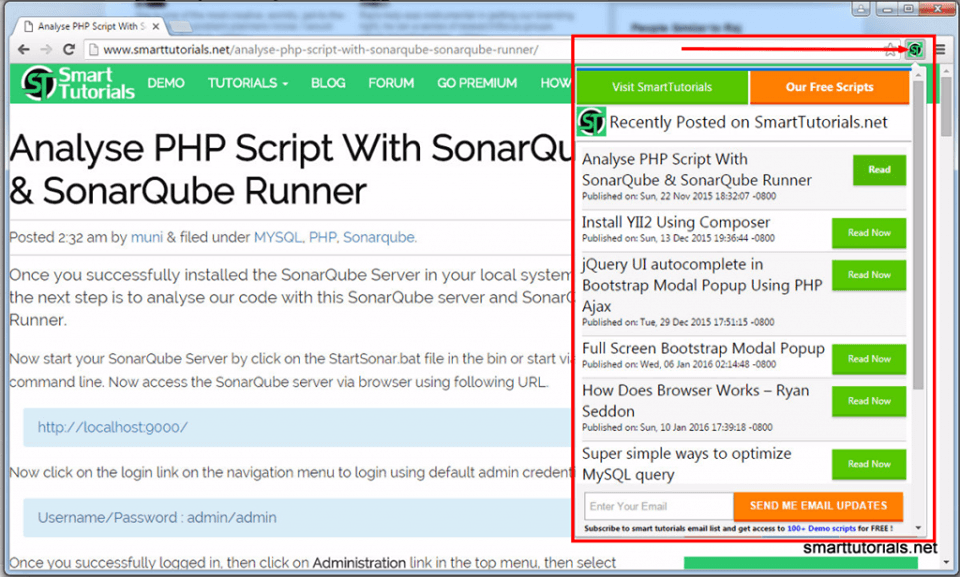 Chrome extension smart tutorials