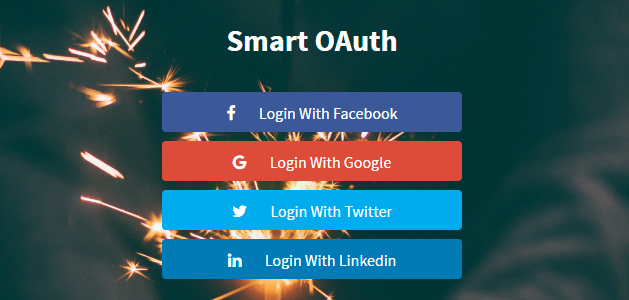 Facebook, Google, Twitter Linkedin OAuth 2 login PHP Script
